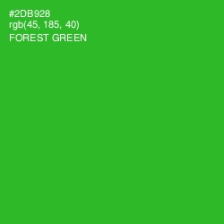 #2DB928 - Forest Green Color Image